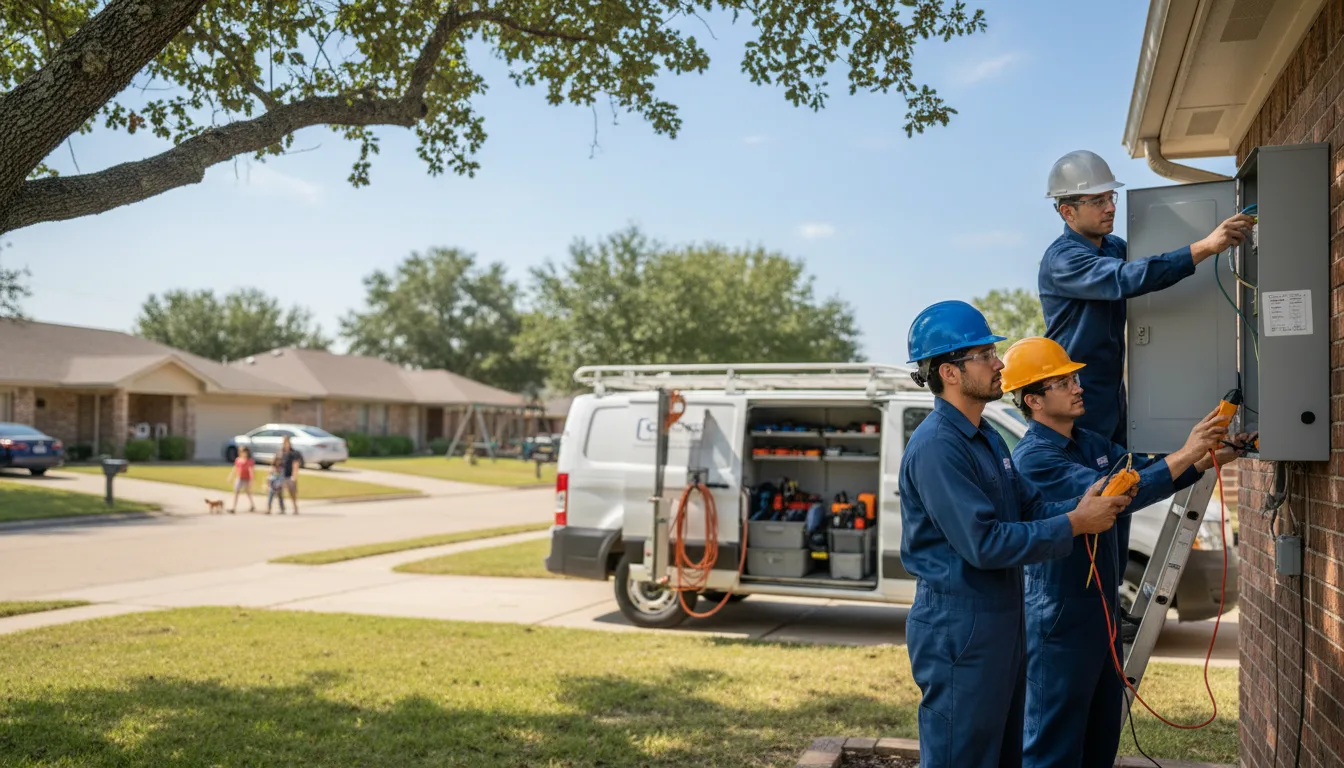 Certified electrician providing emergency electrical services in Matherville, IL
